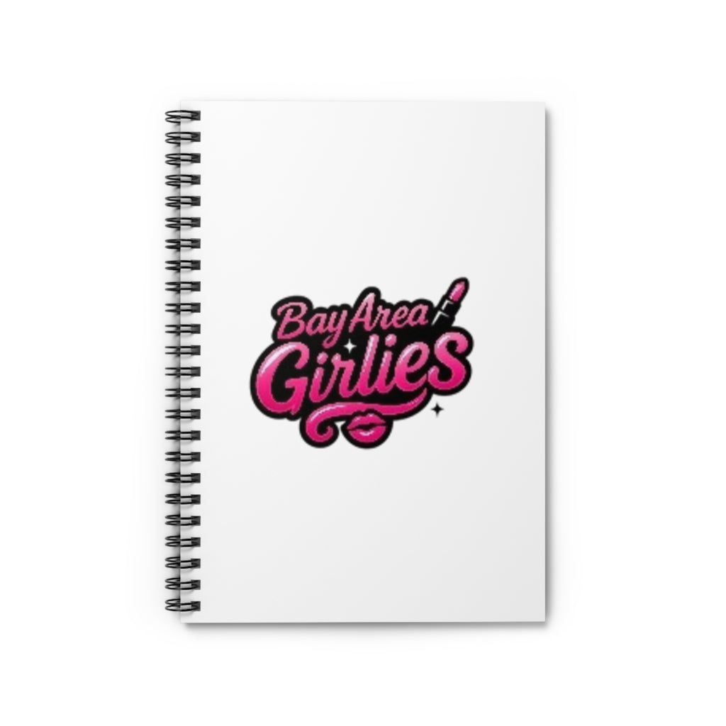 Bay Area Girlies Spiral Notebook - Creative Writing Journal, School Supplies, Cute Gift for Friends, Girls' Empowerment, Pink Stationery